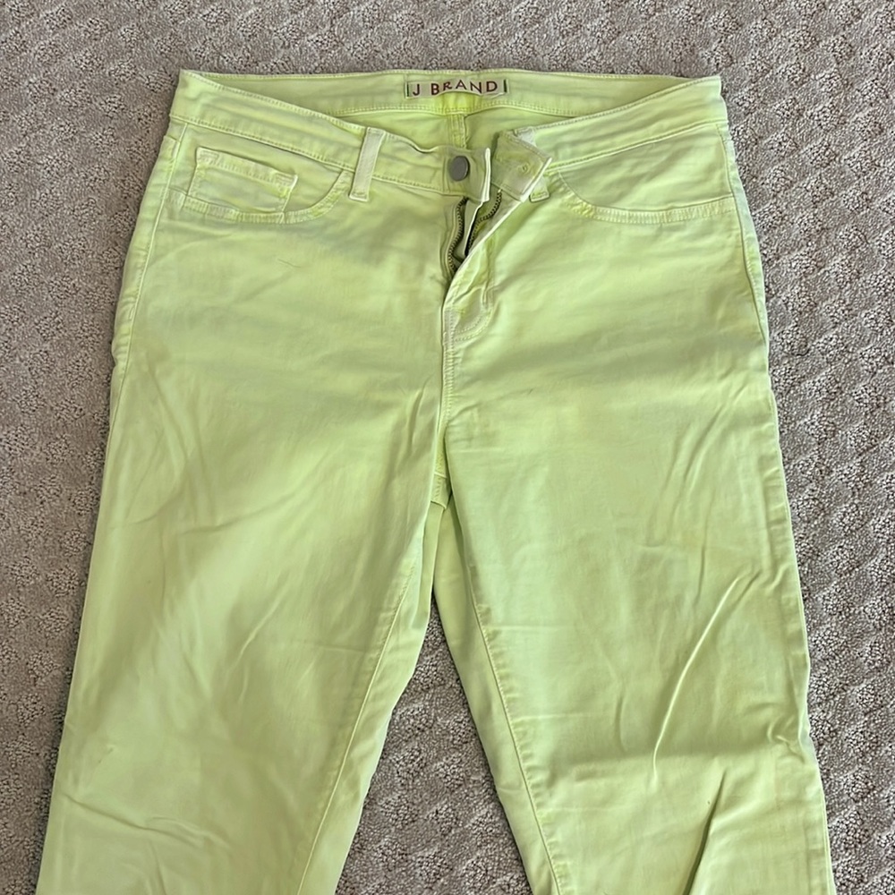 JBrand Yellow Skinny Leg Jeans - Picture 7 of 10
